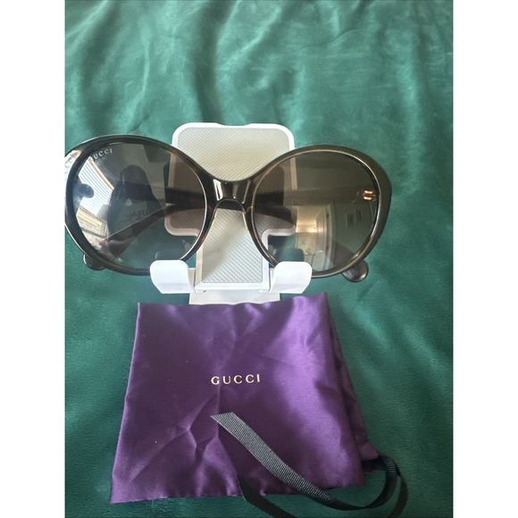 Gucci GG0370SK 002 56 19 145 Bee Gradient Tortoise Sunglasses Italy Purple Case main image 7